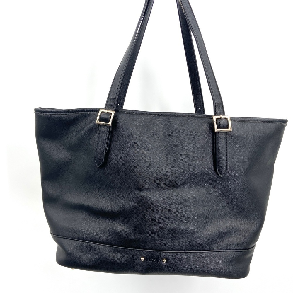 KENSIE Black Classic Tote Bag Purse